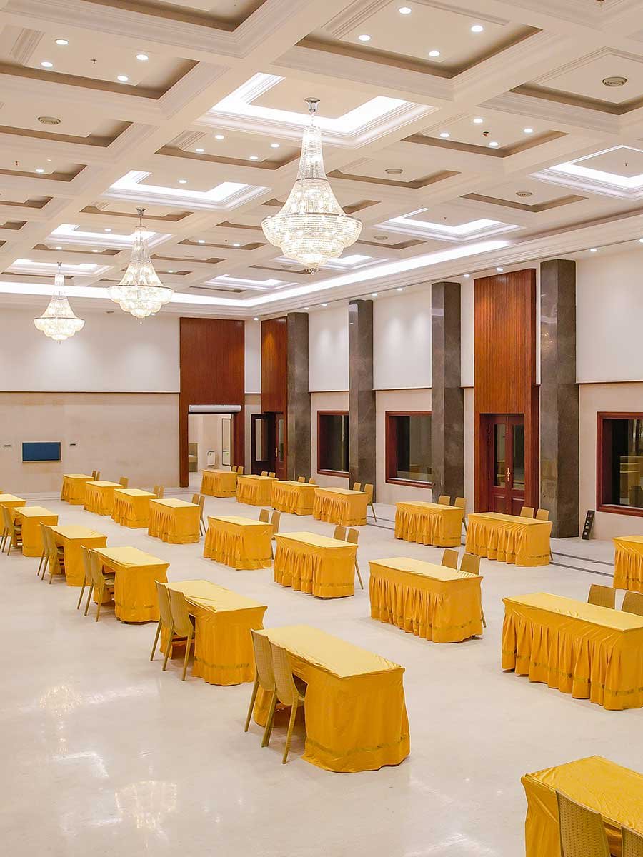 RK Convention Centre dining hall view